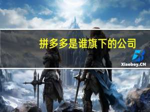 拼多多是谁旗下的公司