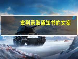 拿到录取通知书的文案