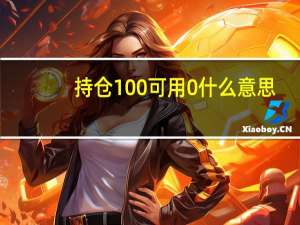 持仓100可用0什么意思