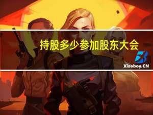 持股多少参加股东大会