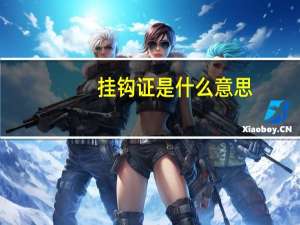 挂钩证是什么意思
