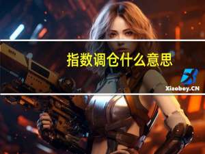 指数调仓什么意思