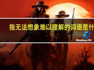 指无法想象难以理解的词语是什么