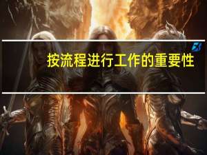按流程进行工作的重要性