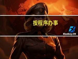 按程序办事