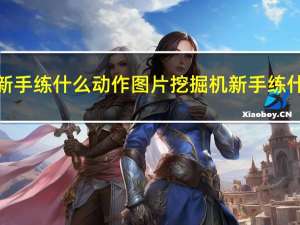 挖掘机新手练什么动作图片 挖掘机新手练什么动作