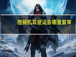 挖掘机驾驶证去哪里复审,怎么复审
