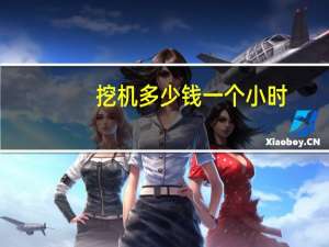 挖机多少钱一个小时