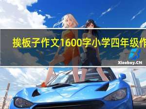 挨板子作文1600字 小学四年级作文（挨板子简介）