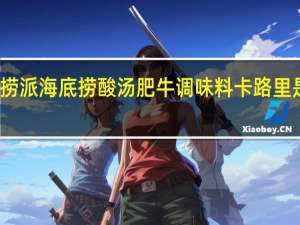 捞派 海底捞 酸汤肥牛调味料卡路里是多少