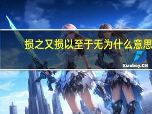 损之又损以至于无为什么意思（损之又损以至于无为）