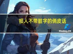 损人不带脏字的俏皮话