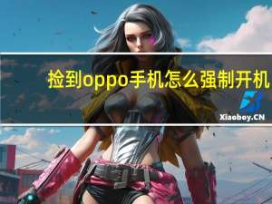 捡到oppo手机怎么强制开机（捡到oppo手机怎么解锁）