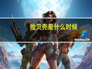 捡贝壳是什么时候