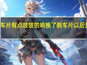 换完刹车片有点吱吱的响 换了刹车片以后为什么吱吱响