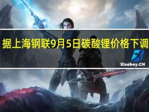 据上海钢联9月5日碳酸锂价格下调2000-2500元电池级碳酸锂报20.0-21.0万元/吨；工业级碳酸锂报19.3-20.0万元/吨