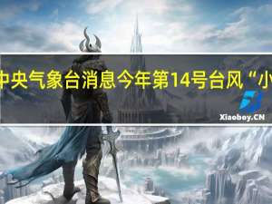 据中央气象台消息今年第14号台风“小犬”生成