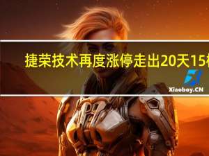 捷荣技术再度涨停 走出20天15板