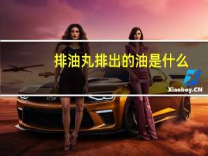 排油丸排出的油是什么（排油丸排的是哪里的油）