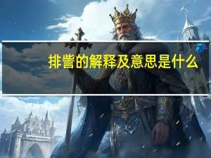 排訾的解释及意思是什么