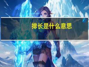 排长是什么意思