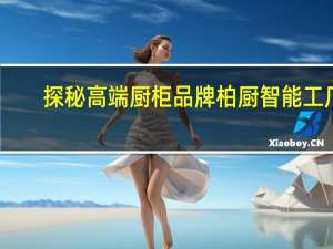 探秘高端厨柜品牌柏厨智能工厂