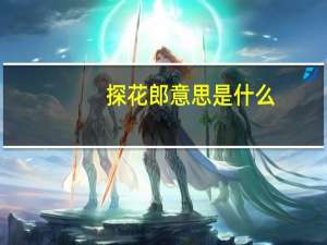 探花郎意思是什么