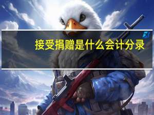 接受捐赠是什么会计分录