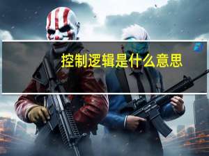 控制逻辑是什么意思