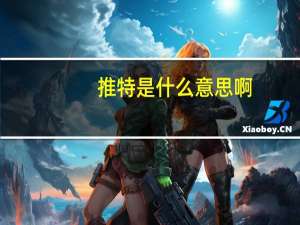 推特是什么意思啊