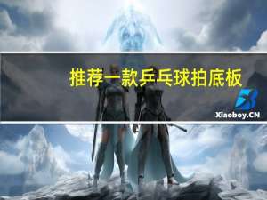 推荐一款乒乓球拍底板