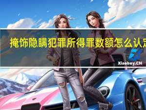 掩饰隐瞒犯罪所得罪数额怎么认定的