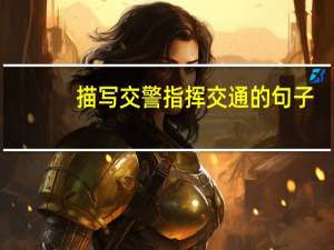 描写交警指挥交通的句子