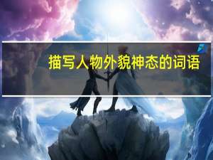 描写人物外貌神态的词语