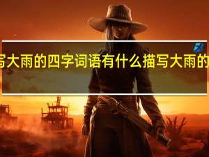 描写大雨的四字词语 有什么描写大雨的四字词语