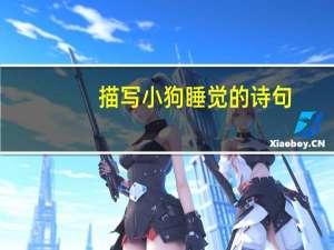 描写小狗睡觉的诗句