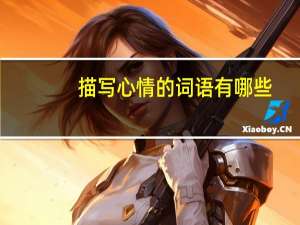 描写心情的词语有哪些