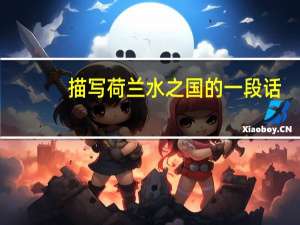 描写荷兰水之国的一段话