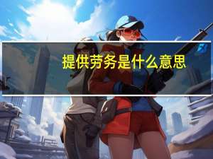 提供劳务是什么意思