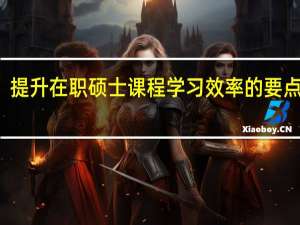 提升在职硕士课程学习效率的要点三则