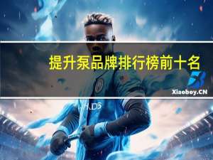 提升泵品牌排 行榜前十名