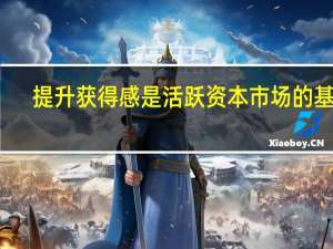 提升获得感是活跃资本市场的基础
