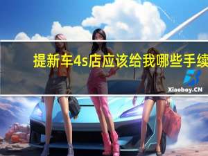 提新车4s店应该给我哪些手续