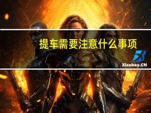提车需要注意什么事项