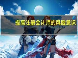 提高注册会计师的风险意识