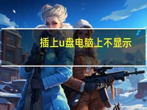 插上u盘电脑上不显示（插入u盘电脑不显示）