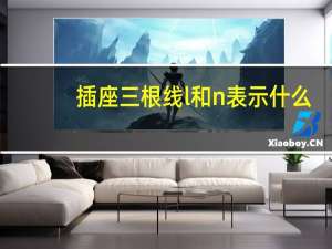 插座三根线l和n表示什么