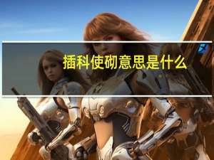 插科使砌意思是什么