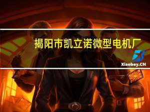 揭阳市凯立诺微型电机厂（揭阳立凯客运站简介）