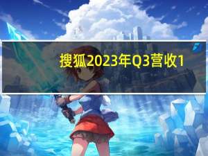搜狐2023年Q3营收1.45亿美元 宣布最高8000万美元股票回购计划